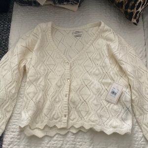 RVCA cream cardigan never worn